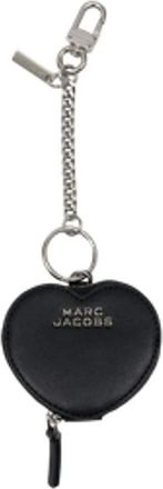 Marc Jacobs Hartvormige tasbedel - Dames - Sleutelhangers & Tashangers - Zwart - ONE Size - Leer - Accessoires