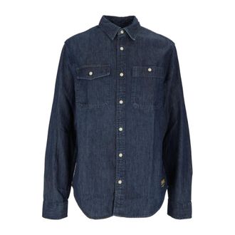 Barbour Dufton Chambray Shirt - - Shirts - Uomo - Blu - M