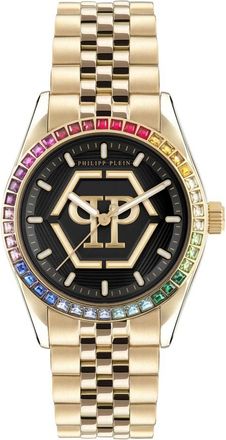 Philipp Plein Date Superlative Rainbow - Dames - Horloges - Geel - ONE Size - Accessoires
