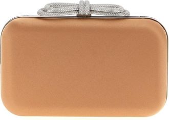 Mach & Mach Double Bow Satin Clutch