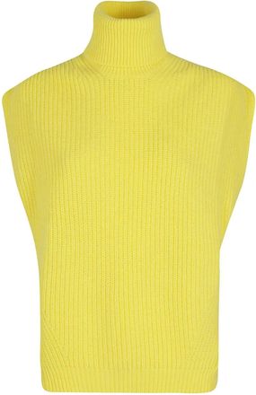Department Five Top smanicato a collo alto - Giallo