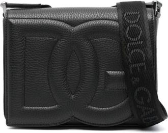 Dolce & Gabbana Cross Body Bags, male, Black, Size: ONE SIZE Medium DG Logo Bag