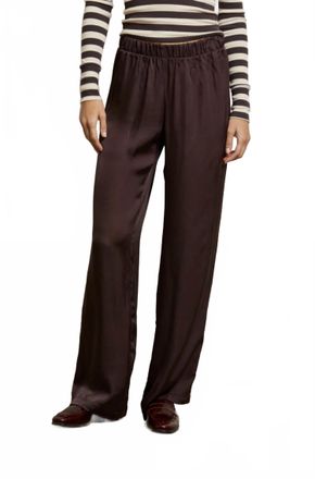 perfectwhitetee Camile Wide Leg Pants In Cocoa