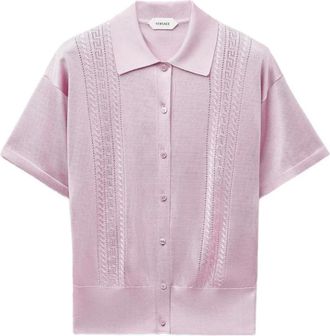 Versace Gebreid vest - Dames - Truien - Roze - Maat: S