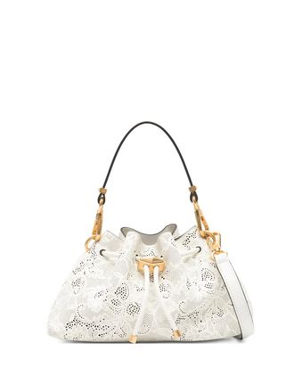 Jimmy Choo London Borsa tote Cinch piccola - Bianco