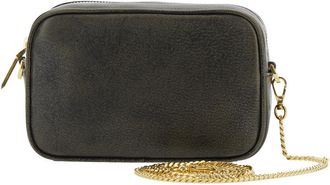 Golden Goose Womens Shoulder Bag Black Leather Cowhide