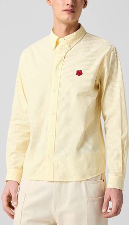 Kenzo Mens Boke Flower striped seersucker shirt