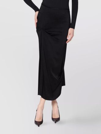 Victoria Beckham draped midi skirt asymmetric design slit