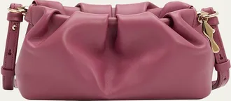 Christian Louboutin Eva Mini Pleated Crossbody Bag in Nappa Leather