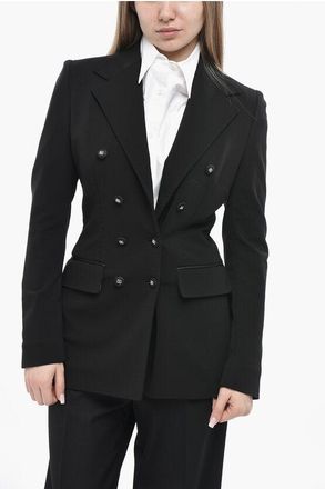 Dolce & Gabbana Slim-Fit Double-Breasted Blazer With Flap Pockets size 40