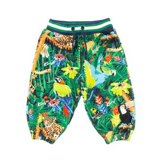 Kenzo Tropical Fantasy Joggers - male - Kenzo - Sweatpants - Green - 9 M - Kids