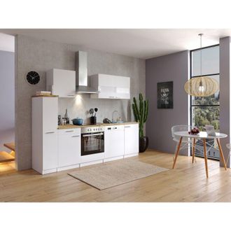 Respekta Cucina Blocco cucina Blocco cucina Cucina componibile Bianco Malia 250 cm Respekta