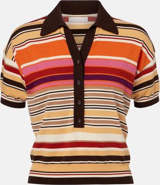Faithfull The Brand Sable striped polo shirt