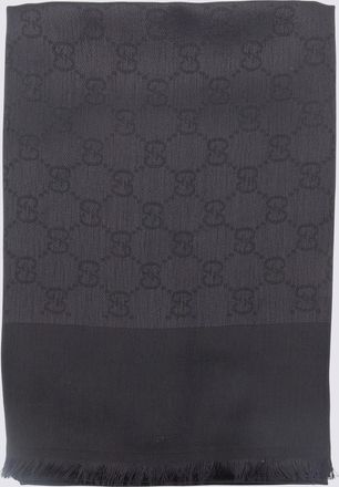 Gucci Black Cotton Scarves