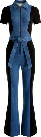 Alice & Olivia Tuta intera Gorgeous con zip - Blu