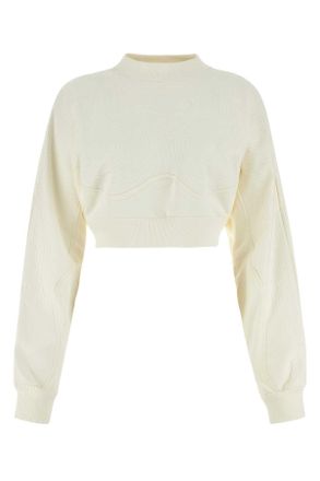 Off-white Ivory Cotton Oversize Sweatshirt