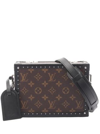 Louis Vuitton 2022 Monogram Macassar Clutch Box crossbody bag - Bruin
