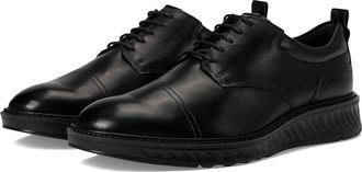 Ecco ST.1 Hybrid Cap Toe Oxford Mens Shoes Black/Black Outsole : EU 45 (US Mens 11-11.5) D - Medium, Leather