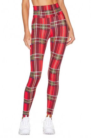Beach Riot Piper Legging In Holiday Plaid