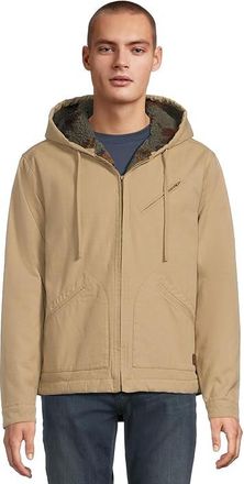 Rvca Sonora Hooded Jacket Mens Jacket Khaki : XL, Canvas/Cotton/Taffeta
