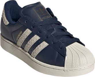 adidas Superstar II Sneaker in Night Indigo/Off White/Gold at Nordstrom, Size 8.5