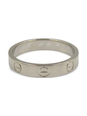 Cartier 2010s 18K white gold Mini Love ring - Silver