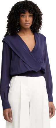 Pinko Castiglione Blouse - Dames - Blouses - Paars - XS - Katoen - Overhemden