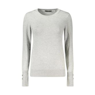 Guess Grijze Rhinestone Dames Trui - Dames - Ronde hals truien - Grijs - XL - Truien & Vesten