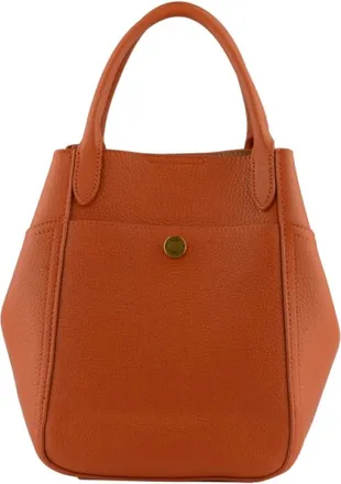Pourchet Tassen, Dames, Oranje, ONE Size, Leer, Granite - GM