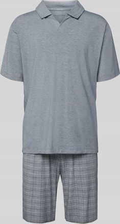Schiesser Pyjama aus Viskose-Mix Modell Selected Premium in Mittelgrau, Gr&ouml;&szlig;e 48