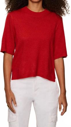 Sanctuary Perfect Short Sleeve Sweater Tee In Tulip