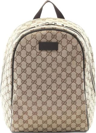 Gucci 2010 GG canvas backpack - Neutrals