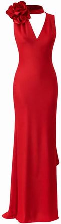 VASILIKI Luna Silky Bias Cut Dress in Assouline Red at Nordstrom, Size Medium