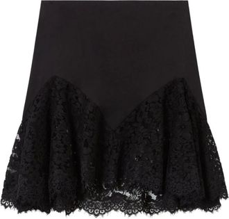 Stella McCartney Dames, Rokken, Zwart, Maat: XS Satijn