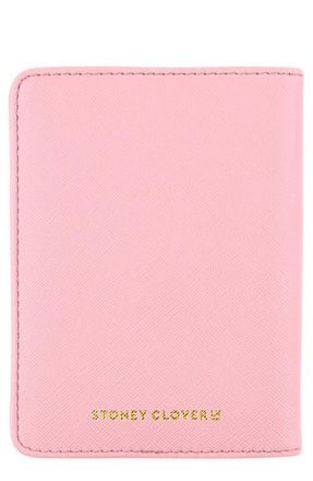 Stoney Clover Lane Textured Faux Leather Passport Case in Flamingo at Nordstrom