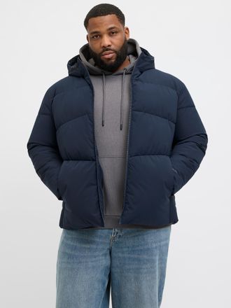 Jack & Jones Plus Size Steppjacke JJGLOBAL PUFFER JACKET PLS, Herren, Gr. 3XL, blau (sky captain), Web, Obermaterial: 100% Polyester, JACK & JONES PLUSSIZE, unifarben, regul