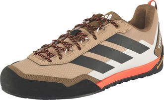 ADIDAS TERREX Wanderschuh ADIDAS TERREX SKYCHASER SOLO ZUSTIEGS, Herren, Gr. 42,5, cardboard, carbon, semi impact orange, Gummi, Synthetik, Textil, Schuhe Wandersch