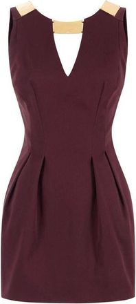 Elisabetta Franchi Dames, Jurken, Bruin, Maat: L Gabardine