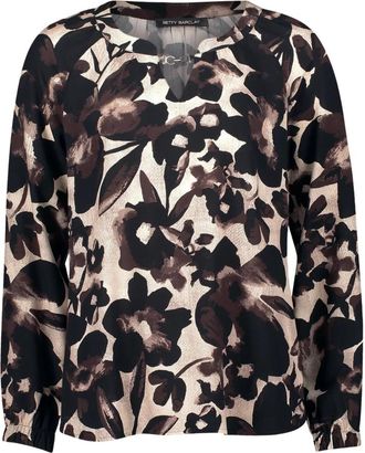 Betty Barclay Overhemden, Dames, Veelkleurig, 2Xl, Bloemen Raglanmouw Blouse