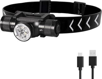 OEM Linterna Frontal Led Recargable De 1500 L&uacute;menes, Resistente Al Agua Ip66, 5 Modos De Iluminaci&oacute;n Para Ciclismo, Camping, Senderismo Y Bricolaje