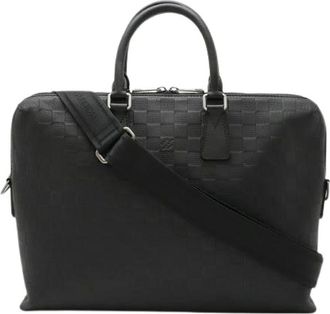 Louis Vuitton Pre-owned Handbags, male, Black, Size: ONE SIZE Pre-owned PDJ Damier Infini 2way Bag