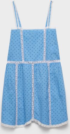 Prada Eyelet lace mini-dress