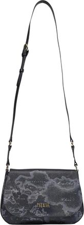 Alviero Martini 1A Classe Grote Crossbody Tas - Dames - Tassen - Zwart - Maat: ONE Size Katoen