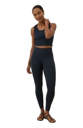 Pact On the Go-To Crop Tank Made with Organic Cotton in Midnight Blue at Nordstrom, Size Xx-Large