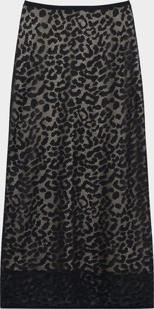 Theory Lace Midi Skirt