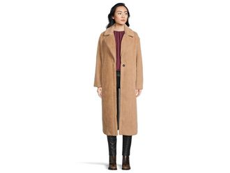 Sanctuary Live In Fur Coat Womens Vest Warm Camel : MD (US 8), Rayon