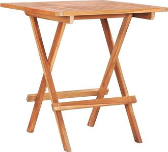vidaXL Vidaxl - Mesa Plegable De Bistr&oacute; De Madera Maciza De Teca 60x60x65 Cm