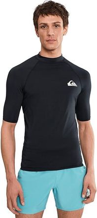 Quiksilver Everyday Upf50 Short Sleeve Surf T-Shirts Mens Swimwear Black : 2XL, Polyester/Spandex