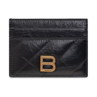 Balenciaga Wallets & Cardholders, female, Black, Size: ONE SIZE Quilted card case