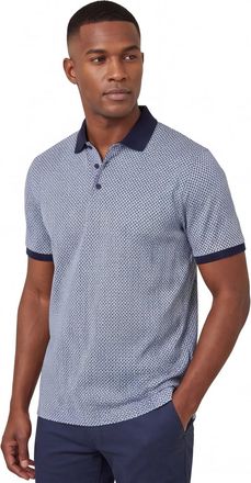 Brax Brax polo katoen blauw geprint